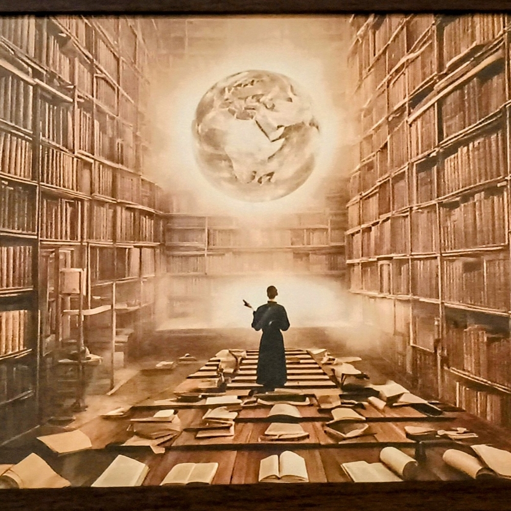 Mystical Library Art Print